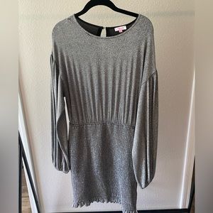 Silver Pink Lily dress, size Medium, never worn